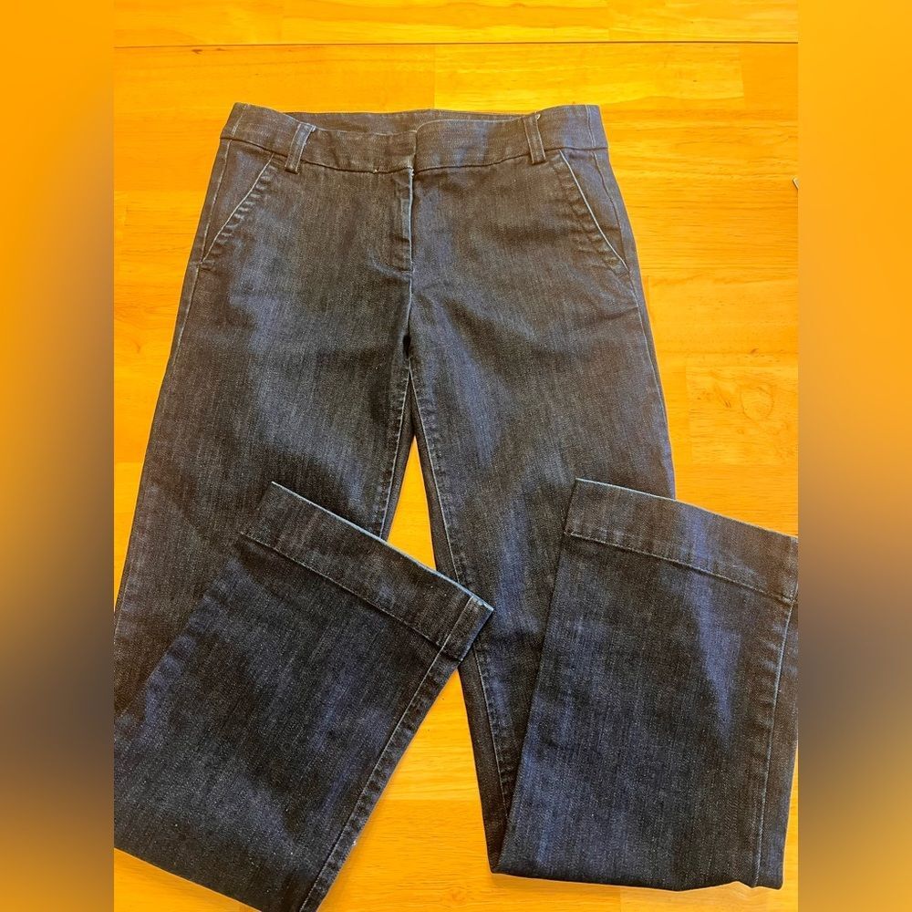 J. Crew Blue Flare & Wide Leg Jeans City Fit dark wash quality classic EUC